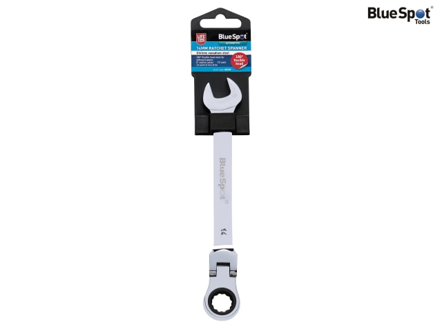 BlueSpot Tools 180° Flexible Head Ratchet Spanner 14mm