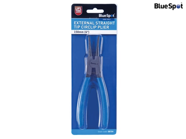 BlueSpot Tools Circlip Pliers External Straight 150mm (6in)