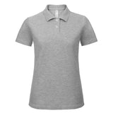 B&C Collection Id.001 Polo Women - Heather Grey