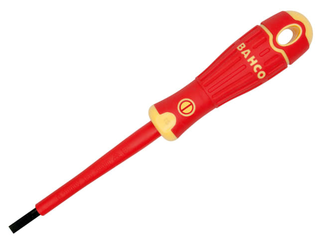 Bahco BAHCOFIT Insulated Slotted Screwdriver 6.5 x 150mm