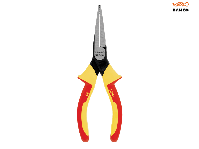 Bahco 2421S ERGO Insulated Flat Nose Pliers 160mm (6.1/4in)