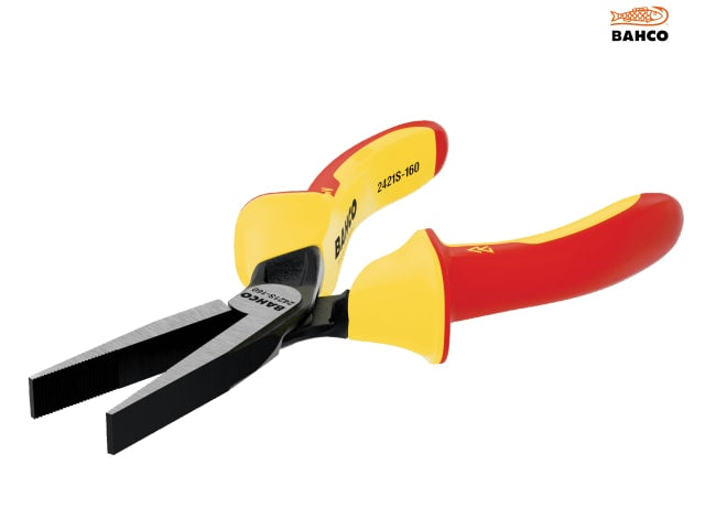 Bahco 2421S ERGO Insulated Flat Nose Pliers 160mm (6.1/4in)