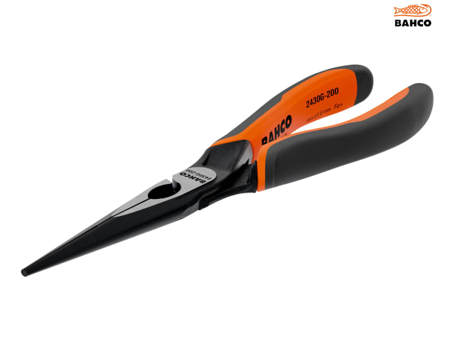 Bahco 2430G ERGO Long Nose Pliers 200mm (8in)