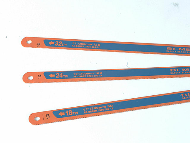 Bahco 3906 Sandflex Hacksaw Blades 300mm (12in) (8, 24 & 32 TPI) (Pack 3)