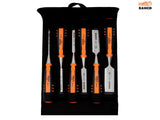 Bahco 424-P Bevel Edge Chisel Set 6 Piece in Pouch