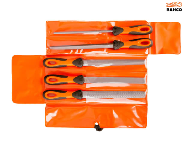 Bahco ERGO Engineering File & Rasp Set, 5 Piece