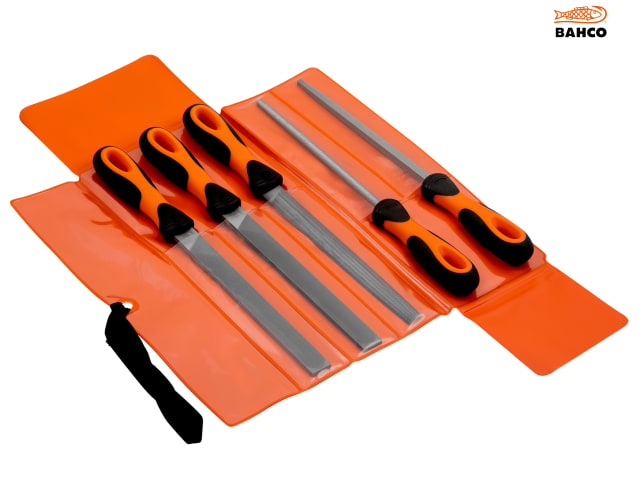 Bahco 200mm (8in) ERGO Engineering File Set, 5 Piece