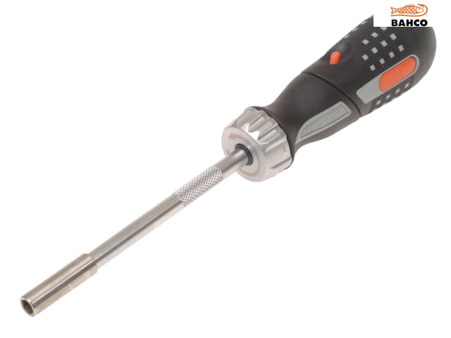 Bahco 808050P Pistol Ratchet Screwdriver & 6 Bits