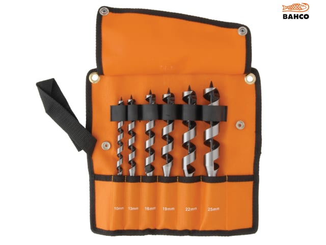 Bahco 9526 Combination Wood Auger Bit Set, 6 Piece 10-25mm