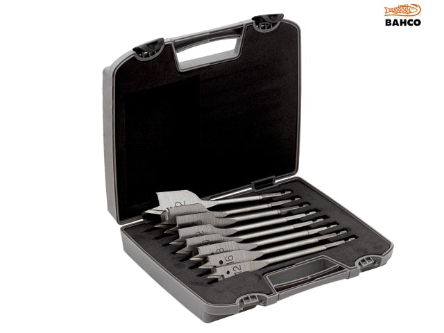 Bahco 9629 Series Flat Bit Set, 8 Piece