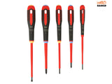 Bahco BE-9882S ERGO VDE Insulated Screwdriver Set, 5 Piece