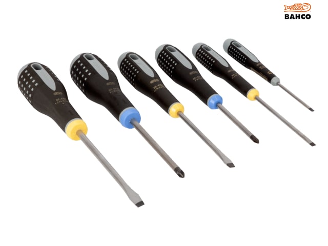 Bahco BE-9882 ERGO Screwdriver Set, 6 Piece