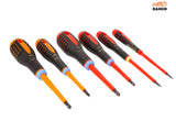 Bahco BE-9884S ERGO VDE Insulated Screwdriver Set, 6 Piece