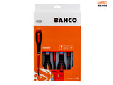 Bahco BE-9884S ERGO VDE Insulated Screwdriver Set, 6 Piece