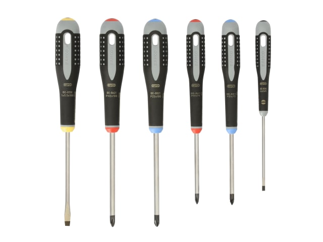 Bahco BE-9886 ERGO Screwdriver Set, 6 Piece