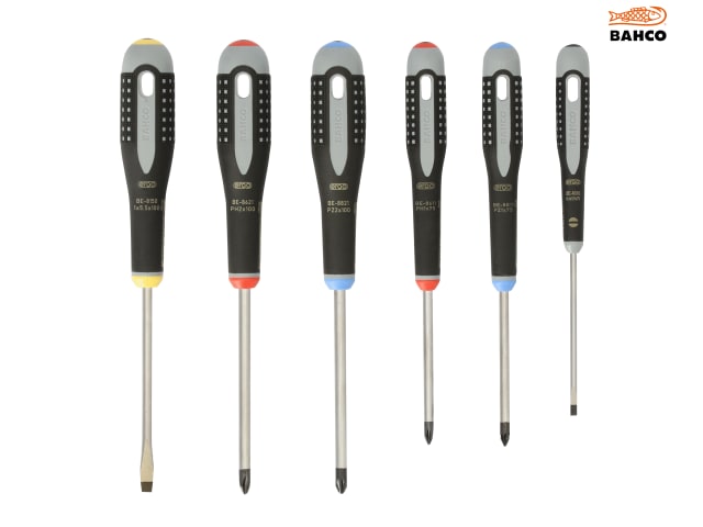 Bahco BE-9886 ERGO Screwdriver Set, 6 Piece