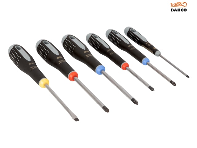 Bahco BE-9886 ERGO Screwdriver Set, 6 Piece