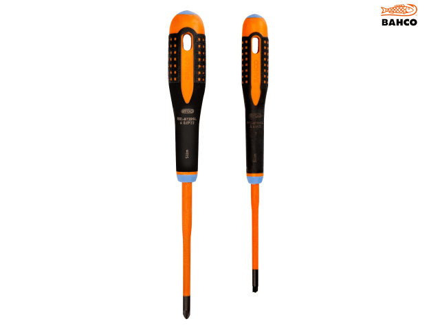 Bahco BE-9890SL ERGO Slim VDE Insulated Screwdriver Set, 2 Piece