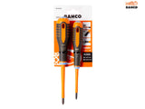 Bahco BE-9890S ERGO VDE Insulated Screwdriver Set, 2 Piece