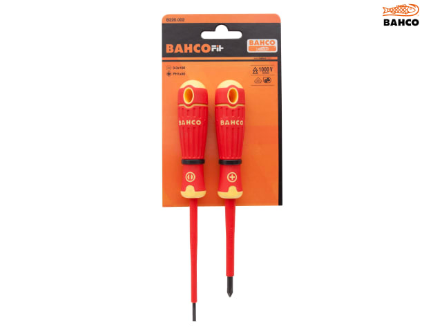 Bahco B220.002 BAHCOFIT Insulated Screwdriver Set, 2 Piece