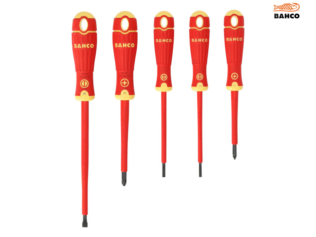 Bahco B220.015 BAHCOFIT Insulated Screwdriver Set, 5 Piece