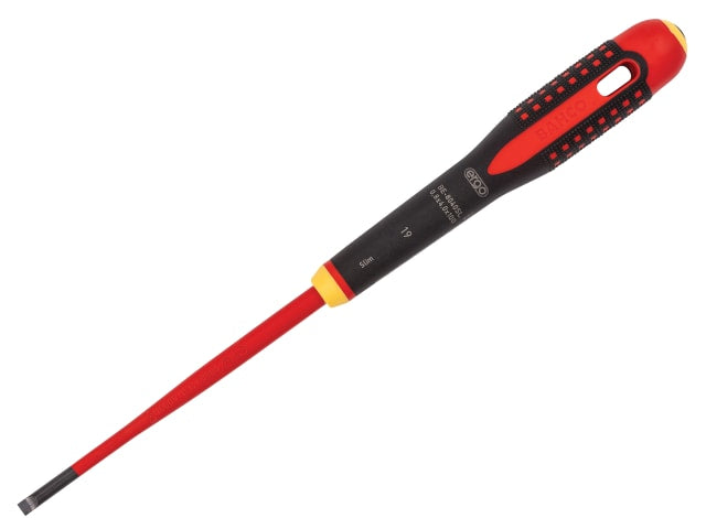 Bahco ERGO Slim VDE Insulated Slotted Screwdriver 6.5 x 150mm