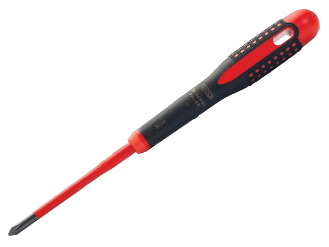 Bahco ERGO Slim VDE Insulated Phillips Screwdriver PH1 x 80mm