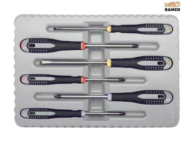 Bahco BE-9884 ERGO Screwdriver Set, 6 Piece