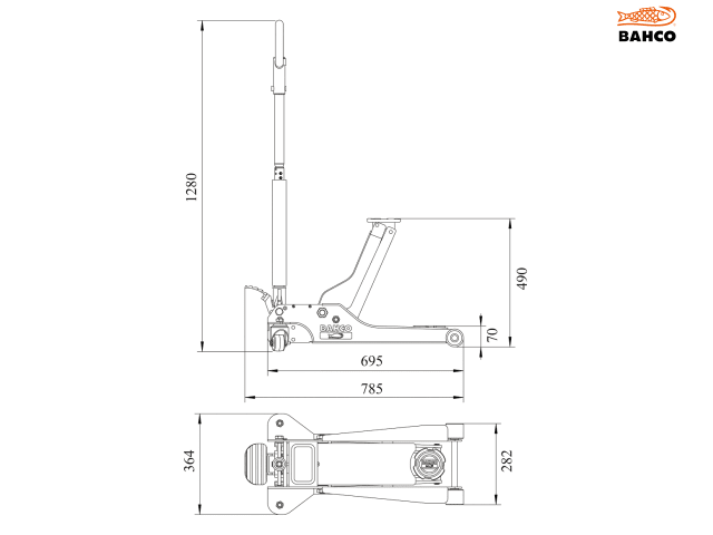 Bahco BH12000 Extra Low Jack 2T