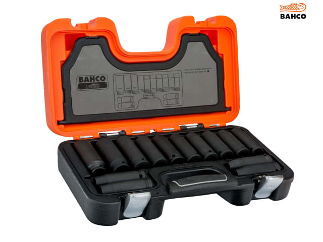 Bahco DD/S14 1/2in Drive Deep Impact Socket Set, 14 Piece