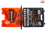 Bahco S108 1/4in & 1/2in Drive Socket & Combination Spanner Set, 108 Piece