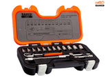 Bahco S160 1/4in Drive Socket Set, 16 Piece