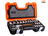 Bahco S240 1/2in Drive Socket Set, 24 Piece