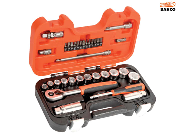 Bahco S330 3/8in Drive Socket Set, 34 Piece