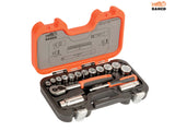 Bahco S330 3/8in Drive Socket Set, 34 Piece