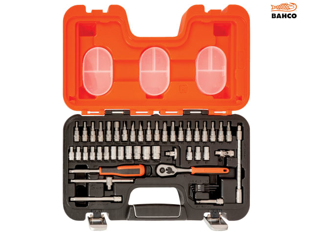 Bahco S460 1/4in Drive Socket Set, 46 Piece