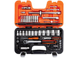 Bahco S560 1/4 & 1/2in Drive Socket Set, 56 Piece