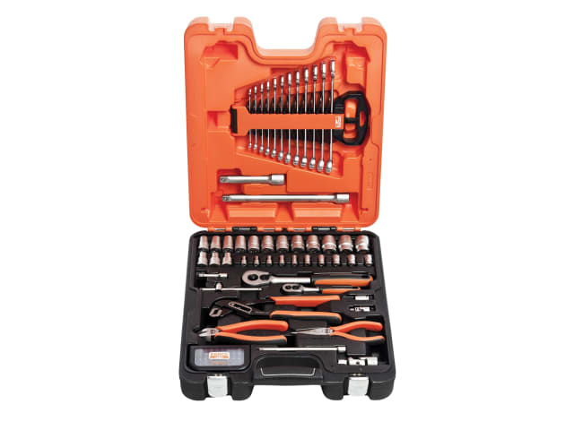 Bahco S81MIX 1/4 & 1/2in Drive Socket Spanner & Pliers Set, 81 Piece