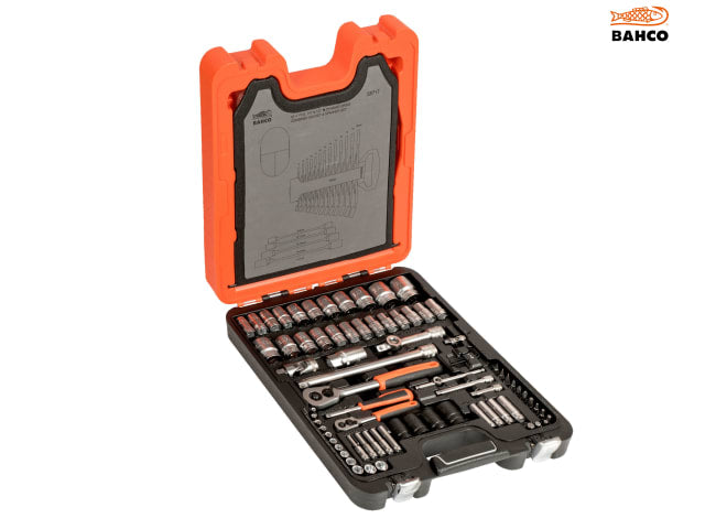 Bahco S87+7 1/4 & 1/2in Drive Socket & Spanner Set, 94 Piece