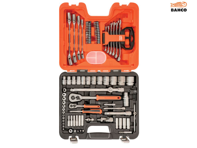 Bahco S910 1/4 & 1/2in Drive Socket & Spanner Set, 92 Piece