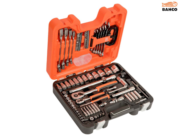 Bahco S910 1/4 & 1/2in Drive Socket & Spanner Set, 92 Piece