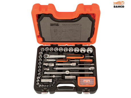 Bahco S95 1/4in & 1/2in Drive Socket & Mech Set, 95 Piece