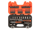 Bahco SL65 1/4in Drive Slim Socket Set, 65 Piece