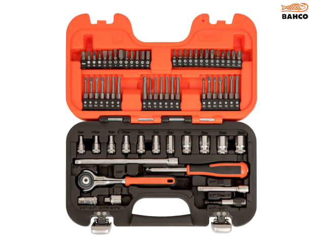 Bahco SW65 1/4in Drive Swivel Socket Set, 65 Piece