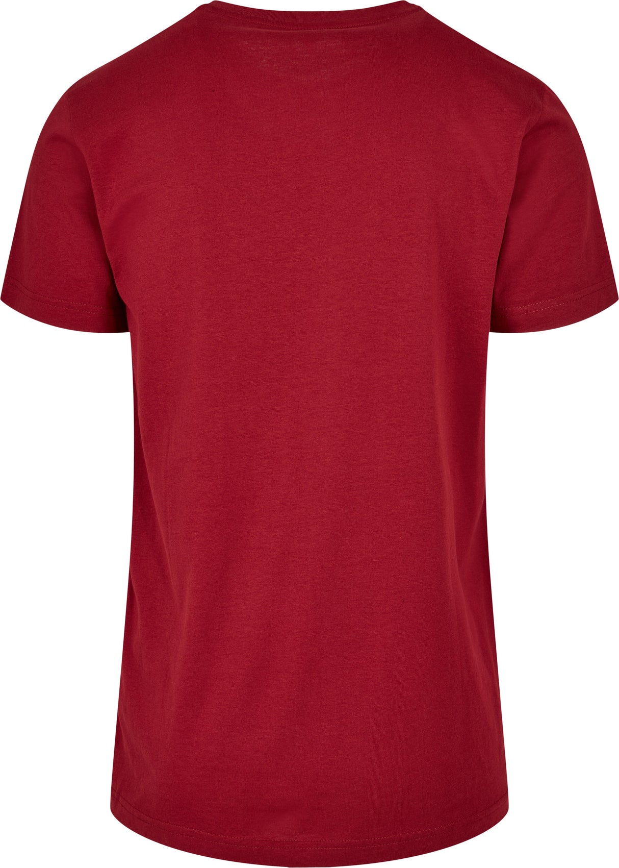 Build Your Brand Basic Basic Round Neck Tee - Burgundy