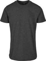 Build Your Brand Basic Basic Round Neck Tee - Charcoal