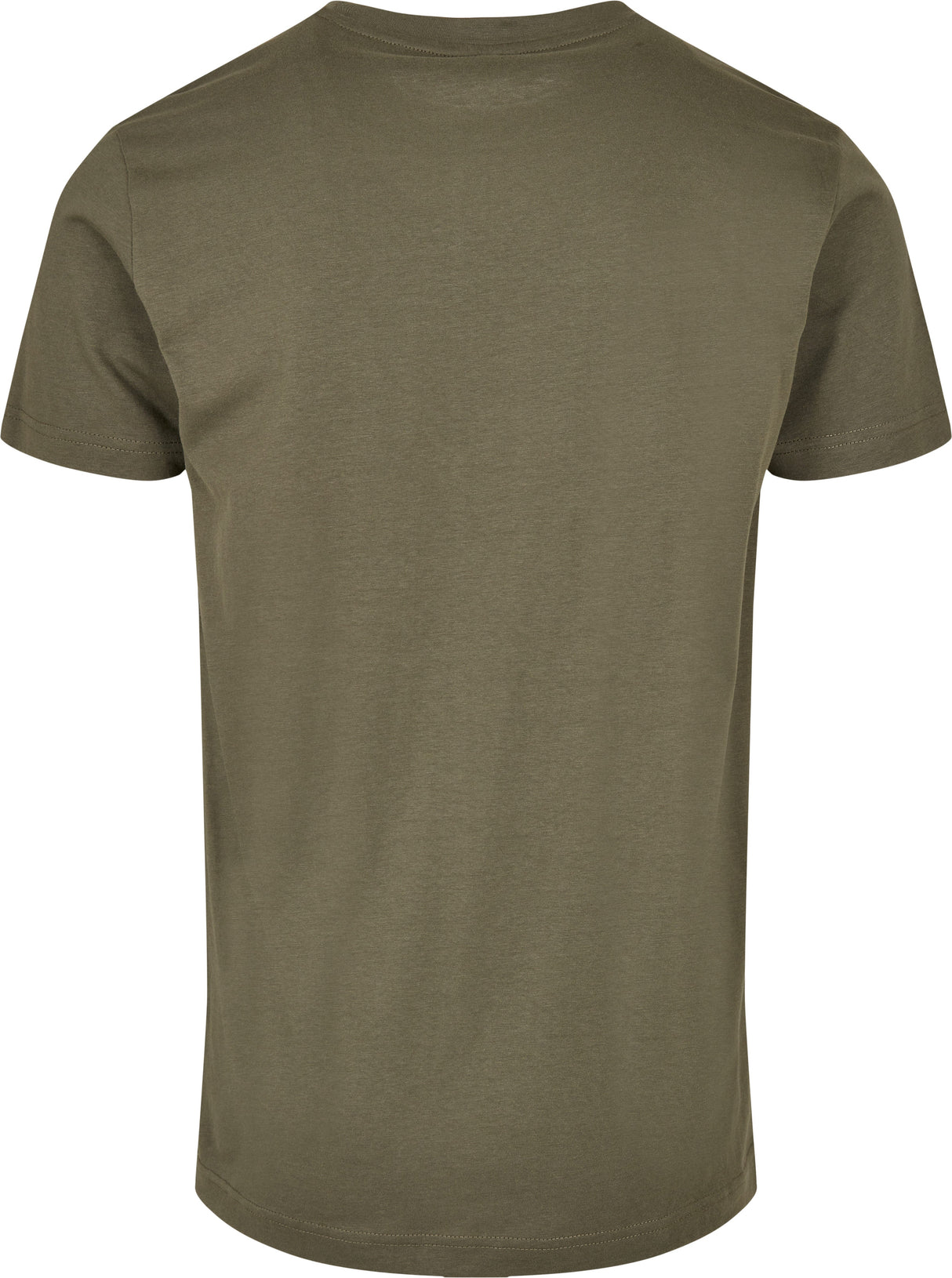 Build Your Brand Basic Basic Round Neck Tee - Olive