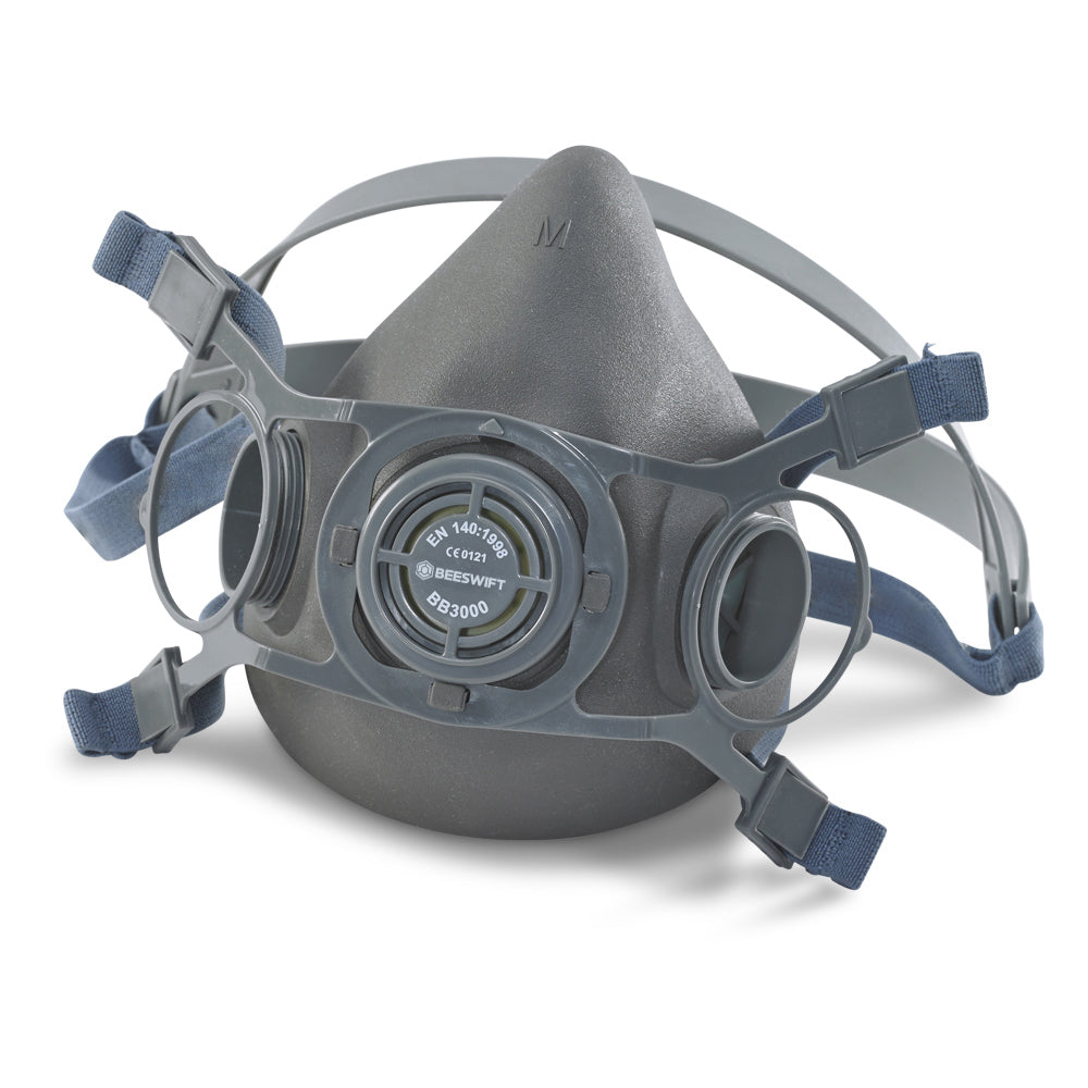 Bsafe Half Mask Respirator And Abek Cartridges Grey