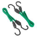 Sealey Flat Bungee Cord Set 2pc 610mm