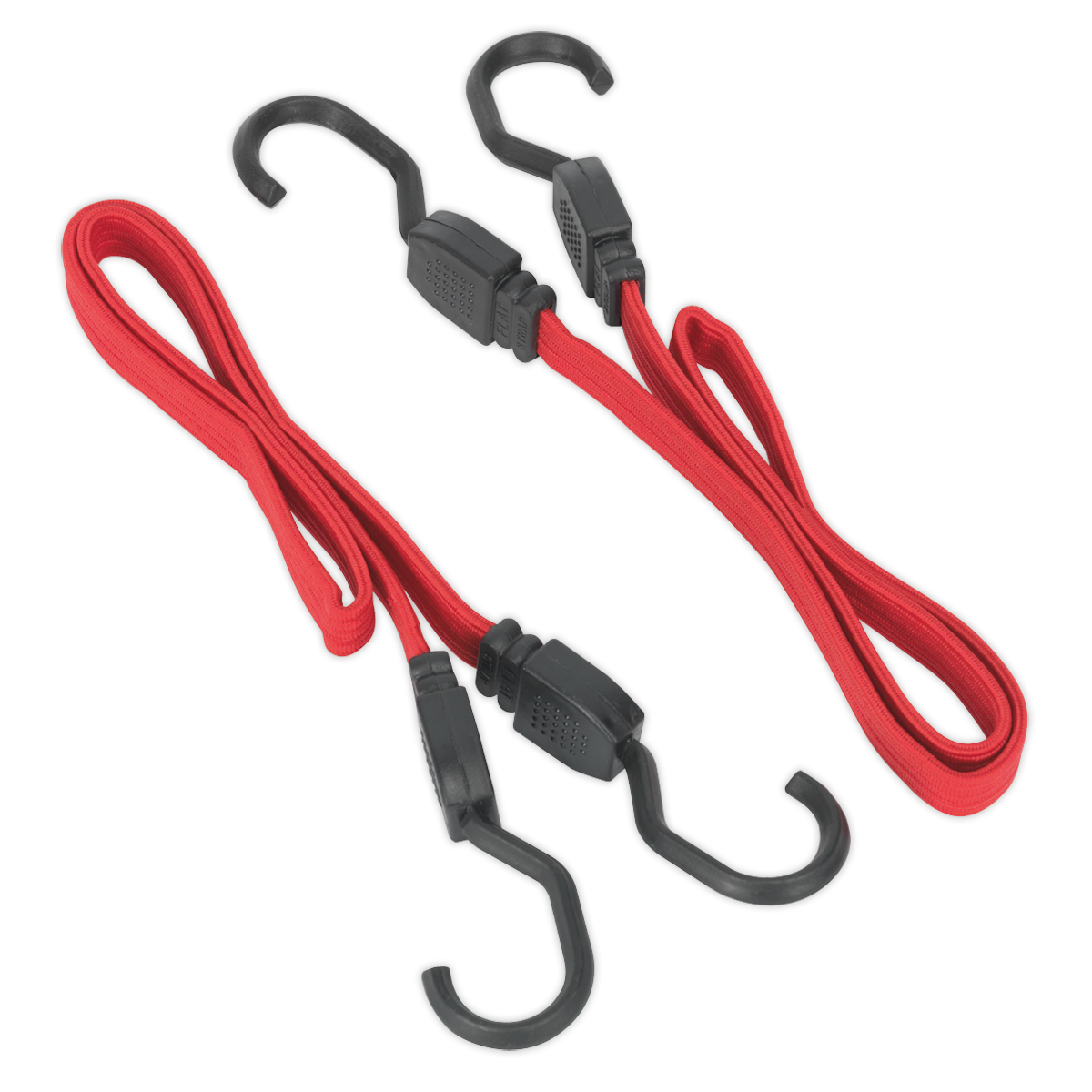 Sealey Flat Bungee Cord Set 2pc 760mm